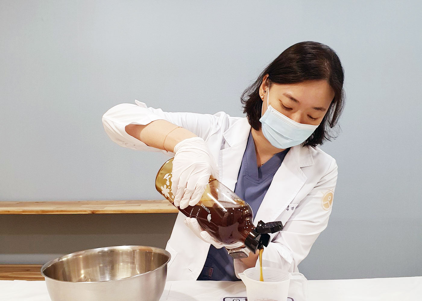 목향공진단 조제 준비 과정